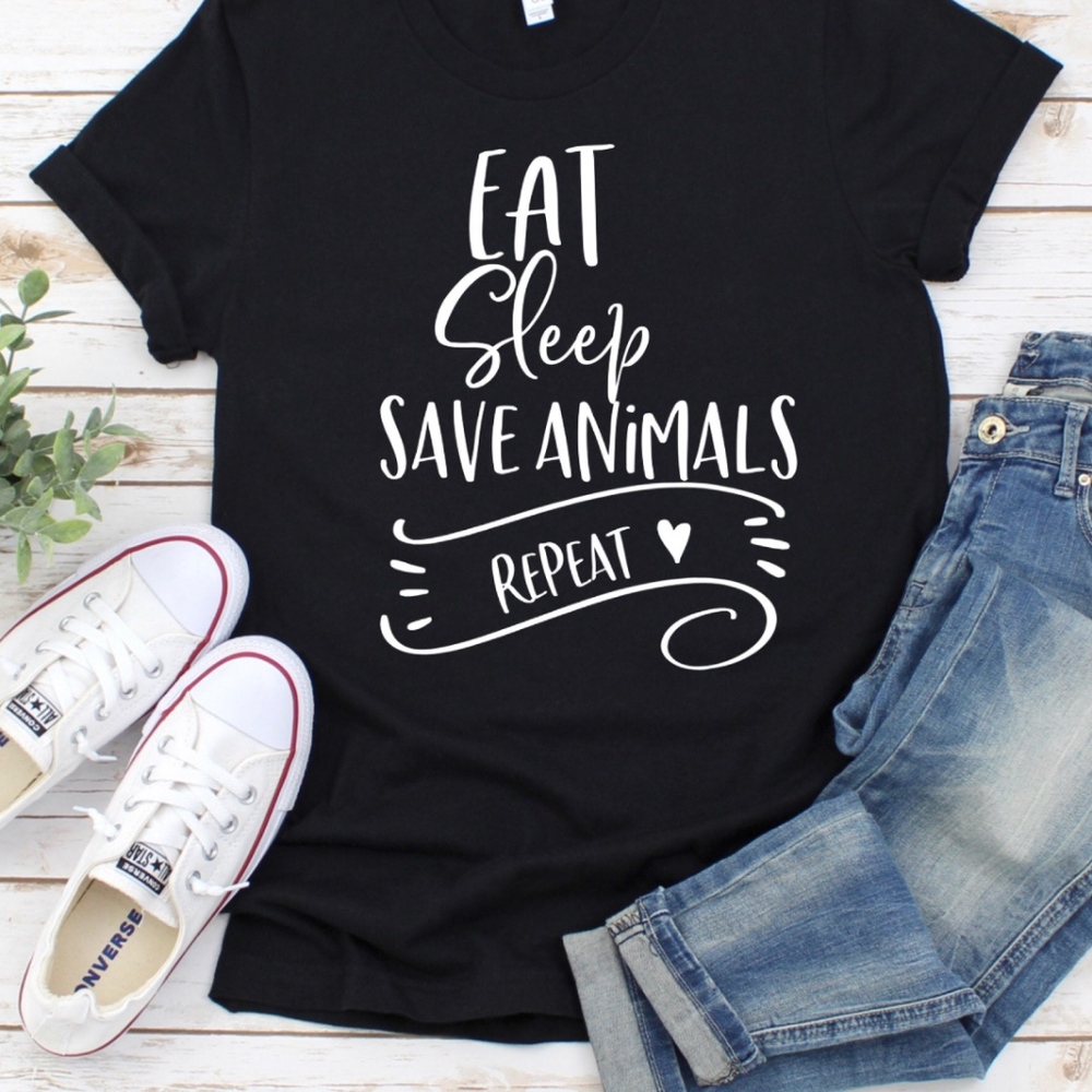 eat sleep save animals repeat